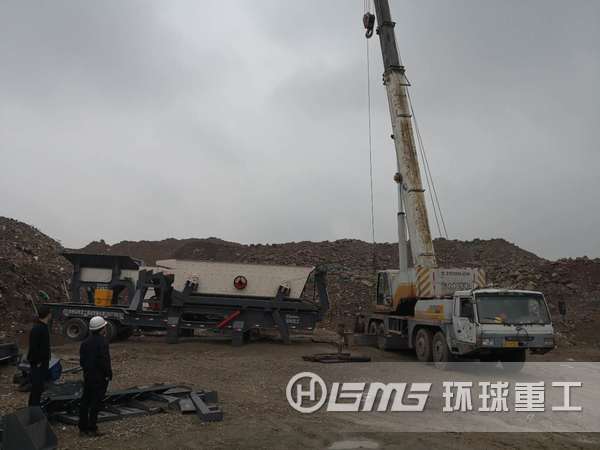 河北省唐山市小型移动式建筑垃圾破碎站