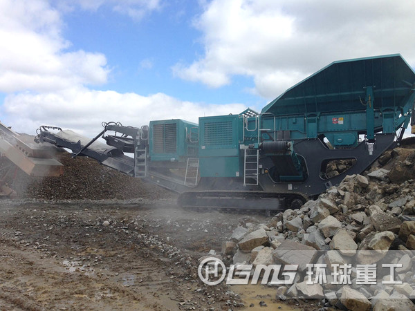 移动式建筑垃圾破碎筛分设备